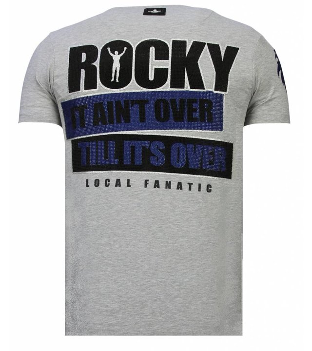 Local Fanatic Balboa - Strass T-shirt - Grau