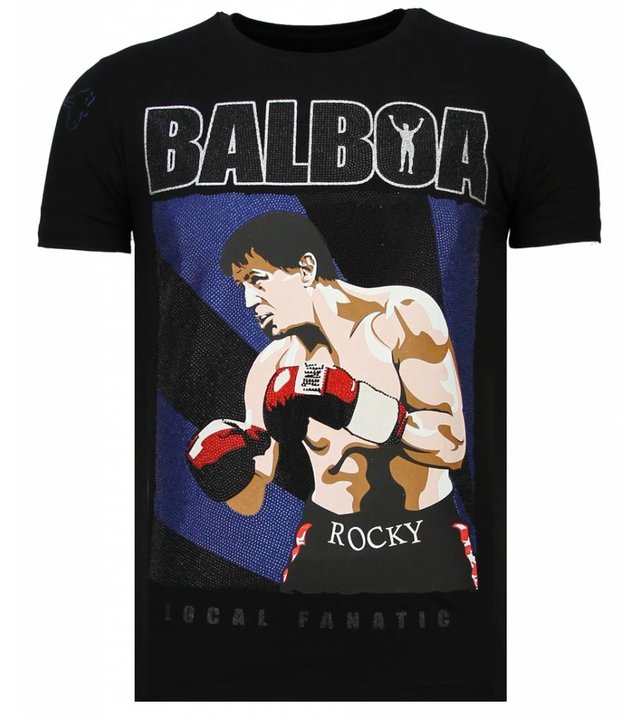 Local Fanatic Balboa - Strass T-shirt - Schwarz