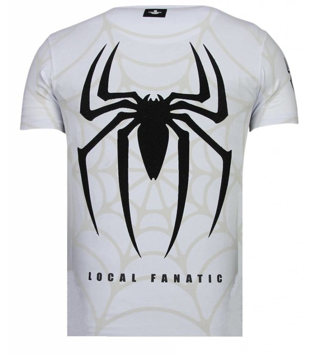 Local Fanatic The Beast Spider - Strass T-shirt - Weiß