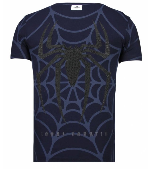 Local Fanatic The Beast Spider - Strass T-shirt - Blau