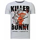 Killer Bunny - Strass T-shirt - Weiß