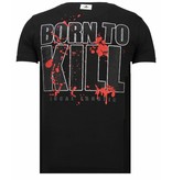 Local Fanatic Killer Bunny - Strass T-shirt - Schwarz