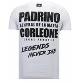 Local Fanatic The Don Skull - Strass T-shirt - Weiß