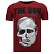 The Don Skull - Strass T-shirt - Bordeaux