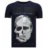 Local Fanatic The Don Skull - Strass T-shirt - Blau