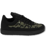 Cash Money Herren Schuhe - Herren Sneaker Low Case - Armee Khaki Schwarz