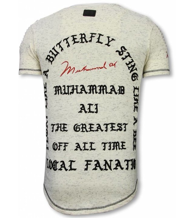 Local Fanatic Longfit T-Shirt - Ich fühle mich wie Muhammad - Beige