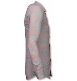 Gentile Bellini Italienische Hemden - Slim Fit Hemd - Bluse Linienmuster - Rot Gentile Bellini Italienische Hemden - Slim Fit Hemd - Bluse Linienmuster - Rot