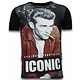 James Dean Iconic - Digital Strass T-shirt - Schwarz
