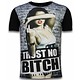 Trust No Bitch - Digital Strass T-shirt - Schwarz