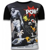 Local Fanatic Ali vs. Cartoons - Digital Strass T-shirt - Schwarz Local Fanatic Ali vs. Cartoons - Digital Strass T-shirt - Schwarz