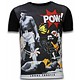 Ali vs. Cartoons - Digital Strass T-shirt - Schwarz