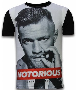 Local Fanatic Notorious - Digital Strass T-shirt - Schwarz