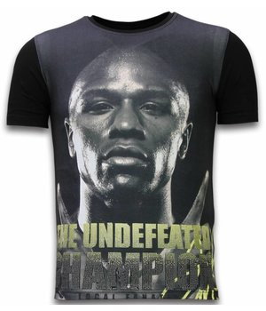 Local Fanatic The Undefeated Champion  - Digital Strass T-shirt - Schwarz