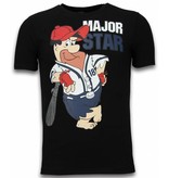 Mascherano Fred Stone Cartoon - The Flintstones T-shirt - Schwarz Mascherano Fred Stone Cartoon - The Flintstones T-shirt - Schwarz