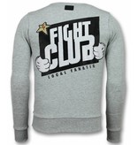 Local Fanatic Mario Pullover - Fight Club Pullover Herren - Grau