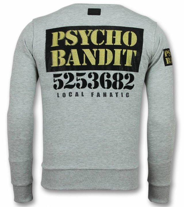 Local Fanatic Pluto Pullover - Cartoon Pullover Männer - Grau