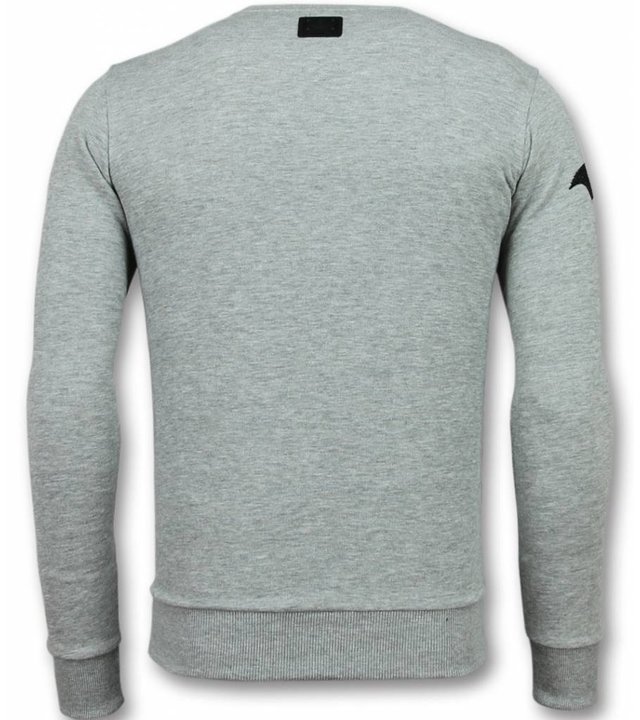 Local Fanatic Batman Pullover - Männer Pullover - Grau