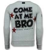 Local Fanatic Fight Club Pullover - Bulldog Herren Pullover - Spike -  Grau Local Fanatic Fight Club Pullover - Bulldog Herren Pullover - Spike -  Grau