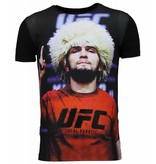 Local Fanatic UFC Campion - Khabib Nurmagomedov T-Shirt - Schwarz