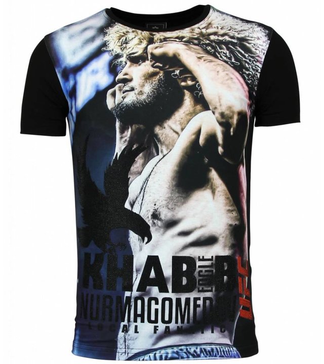 Local Fanatic The Eagle Nurmagomedov - Männer UFC Khabib T-Shirt Herren - Schwarz