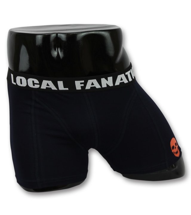 Local Fanatic Unterwäsche online männer - Boxershorts herren online Skull  - B-6292B - Blau