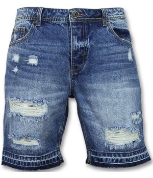 Enos Kurze jeans shorts herren - Kurze jeanshosen für männer  -J-965  - Blau