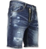 Enos Kurze jeanshosen für männer - Kurze jeans shorts herren - J-975 - Blau