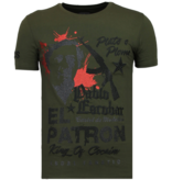 Local Fanatic El Patron Pablo - Strass T-shirt - Grün