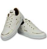 Cash Money Weiße schnürschuhe herren - Sneaker männer Luxury White - CMS71