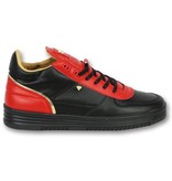 Cash Money Schuhe herren sneaker high - Luxury Black Red- CMS72 - Rot