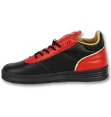 Cash Money Schuhe herren sneaker high - Luxury Black Red- CMS72 - Rot