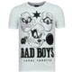 Beagle Boys Rhinestones - Shirt Mit Glitzersteinen - 6319W - Weiß
