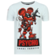 Psycho Mouse Rhinestones - T shirt Mit Strass - 6321W - Weiß