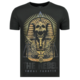 Rebel Pharaoh Rhinestones - Herren  Exklusives T-Shirt - 6322Z - Schwarz