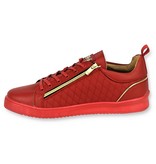 Cash Money Luxus Herren Sneakers - Man Jailor Red Gold - CMS97 - Rot