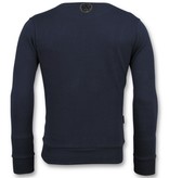 Local Fanatic ICONS  Vertical Sweater - Pullover Sale Herren - 6353N - Marine