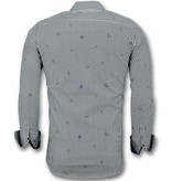 Gentile Bellini Business Hemden Langarm - Hemd Mit Streifen - 3026 - Weiß Gentile Bellini Business Hemden Langarm - Hemd Mit Streifen - 3026 - Weiß