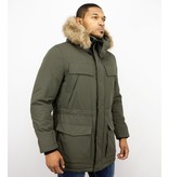 Enos Winterjacke Herren - Parka Herren - Grün