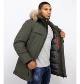 Enos Winterjacke Herren - Parka Herren - Grün