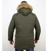 Enos Winterjacke Herren - Parka Herren - Grün