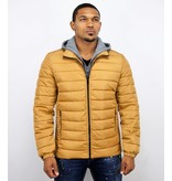 Enos Kurtze Winterjacke Männer - Gelbe Jacke - Gelb