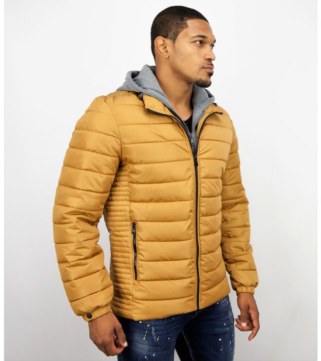 Enos Kurtze Winterjacke Männer - Gelbe Jacke - Gelb