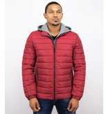 Enos Kurtze Winterjacke Männer - Rote Jacke - Rot