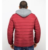 Enos Kurtze Winterjacke Männer - Rote Jacke - Rot