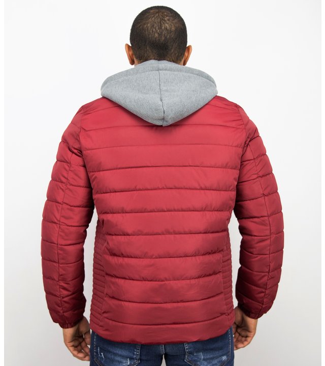 Enos Kurtze Winterjacke Männer - Rote Jacke - Rot