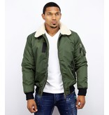 Y chromosome Casual Piloten Jacke Herren - Bomber Jacke - Grün