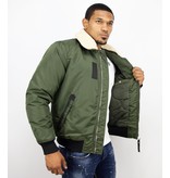 Y chromosome Casual Piloten Jacke Herren - Bomber Jacke - Grün