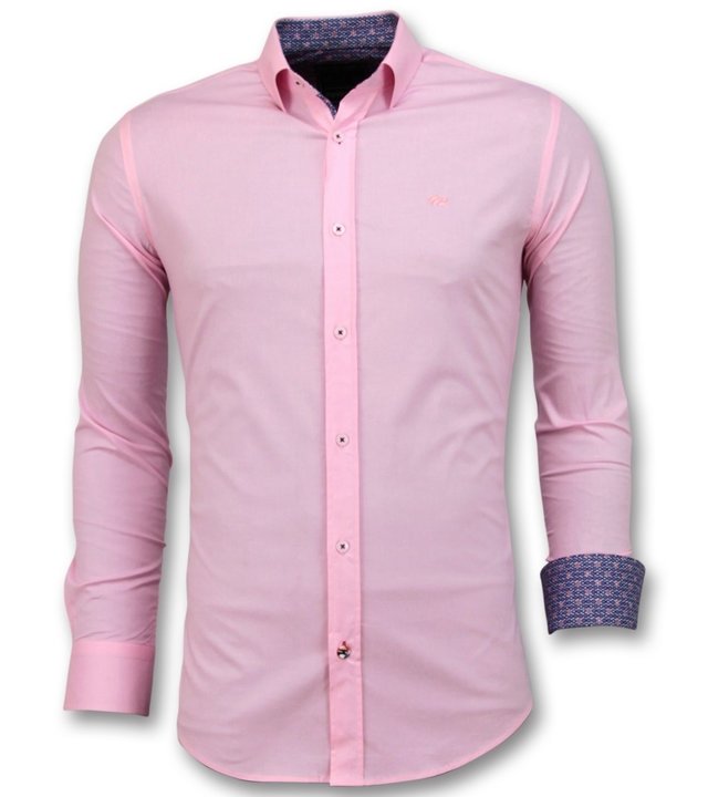 Gentile Bellini Italienische Luxushemden - Coole Männer Bluse - 3032 - Pink