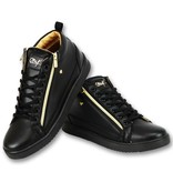 Cash Money Schuhe Männer Bee Black Gold V2- CMS98 - Schwarz